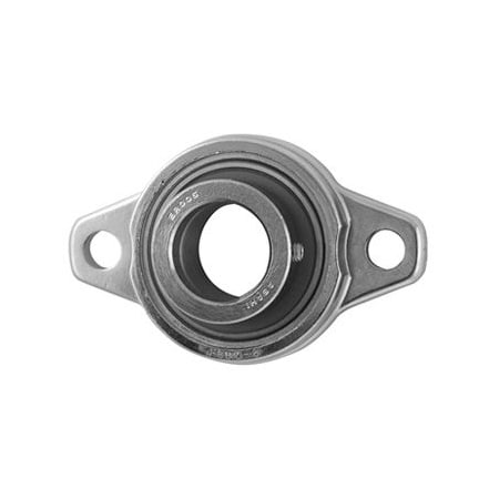 Ami Bearings AMI BEARINGS -SINGLE ROW BALL BEARING - 12MM STAINLESS X-NARR ECC COLL STAINLESS 2-BOLT FLANGE MUFL001